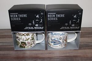 2 Starbucks Disney Been There Series Coffee Mugs Endor & Batuu Galaxys Edge 2021 - Sold on eBay July 27th, 2023 for $199.99