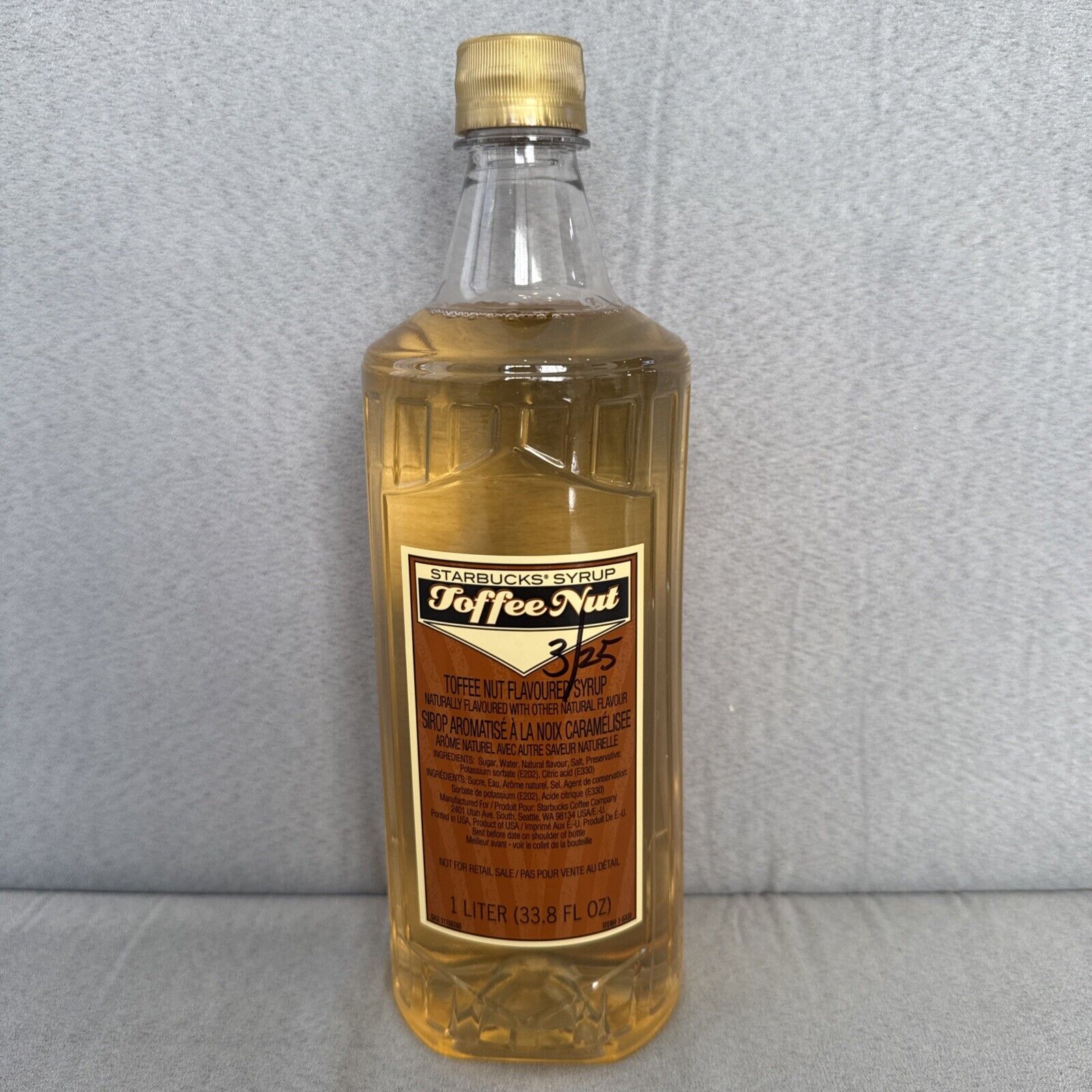 Starbucks Toffee Nut Syrup - DISCONTINUED & RARE collectible - Sold on eBay February 2nd, 2025 for $84.99
