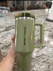 Starbucks Olive Green Pearl Stanley 40oz Tumbler Glitter Fall Release 2024 New - Sold on eBay August 24th, 2024 for $115.00