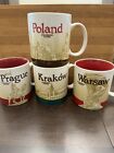 STARBUCKS - Mugs : Poland, Prague, Krakow and Warsaw 2010, 2011, 2012 and 2014