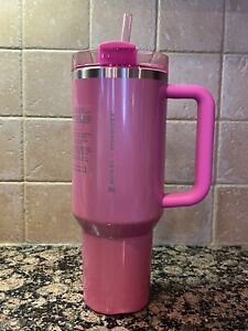 Stanley x Starbucks  Exclusive 2024 Pink 40oz Tumbler - Slight Dent Bottom - Sold on eBay February 1st, 2024 for $175.00