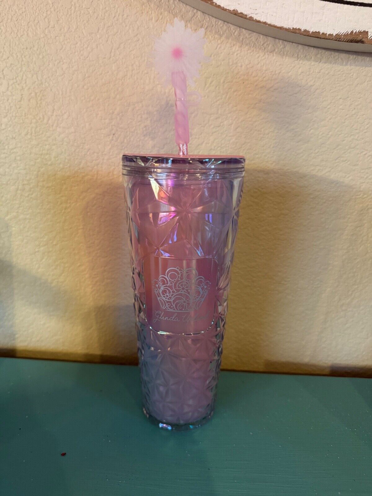 Starbucks x Wicked Glinda Venti Cold Cup Tumbler NWT - Sold on eBay March 18th, 2025 for $97.00 (6 bids) 