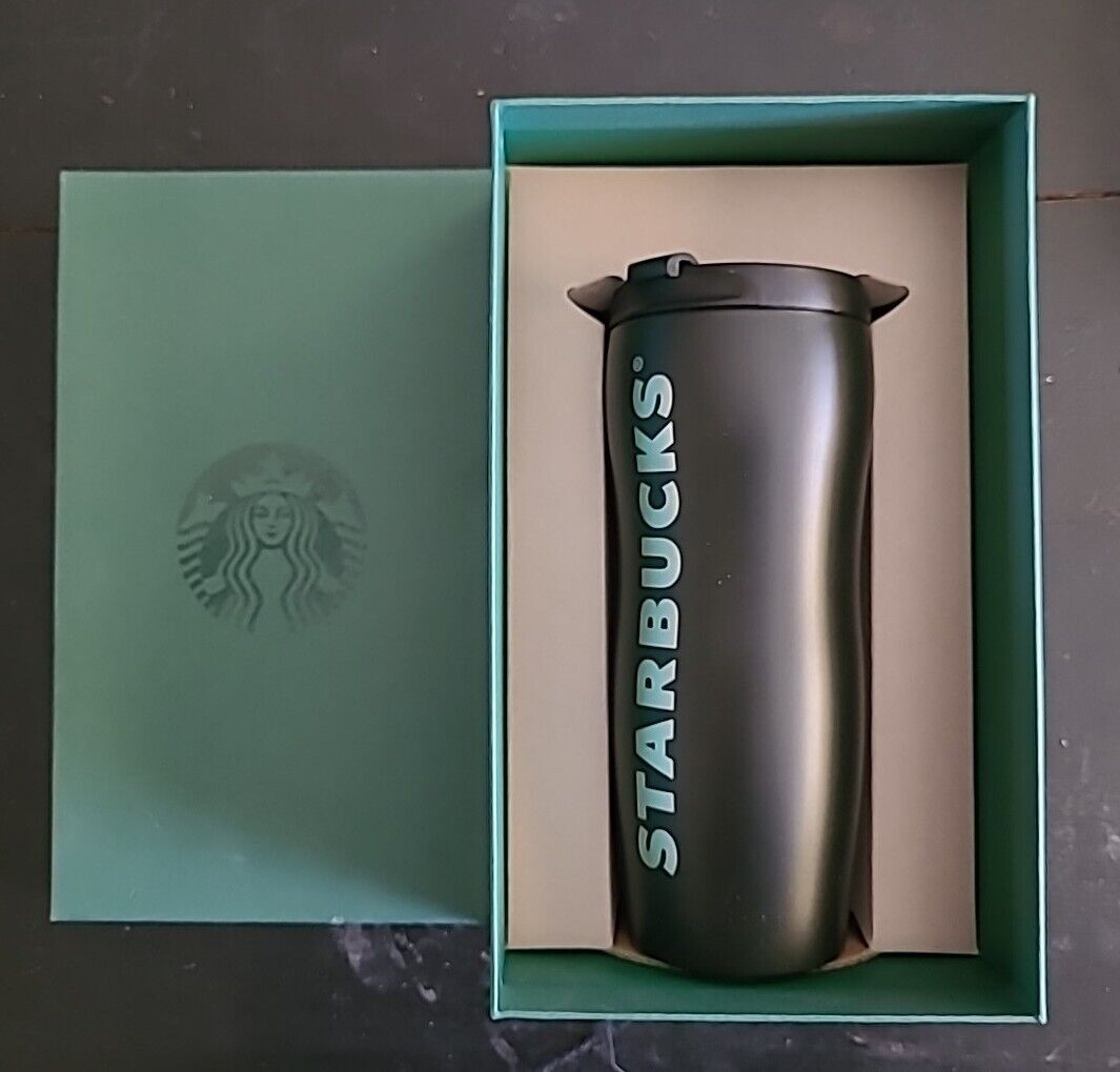 Starbucks Shaped Stainless Steel Logo Tumbler Matte Black Lucy Curvy 12oz. - Sold on eBay January 5th, 2025 for $70.00