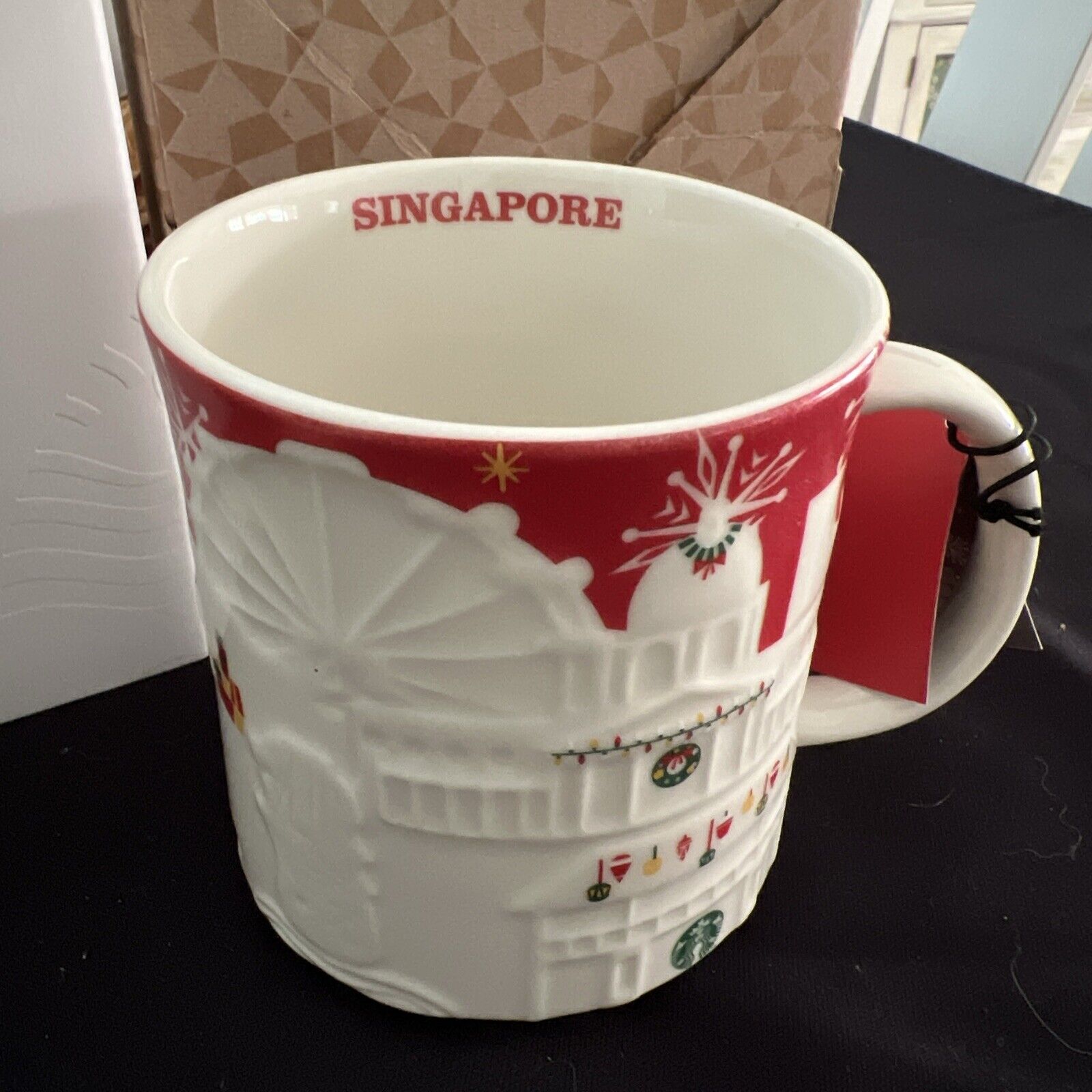 Starbucks Relief Mug - Red Holiday Singapore NWT - Sold on eBay February 27th, 2025 for $65.00