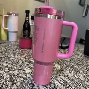 Stanley x Starbucks Winter Pink 40oz Tumbler 2024 Target Exclusive Galentines - Sold on eBay January 7th, 2024 for $399.00
