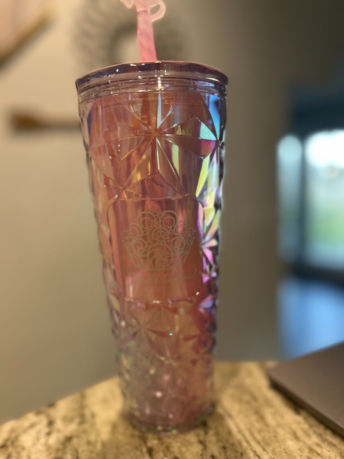 Starbucks "Wicked - Glinda Prism - Pink" Cold Tumbler 710ml 24oz. New / Sealed - Sold on eBay January 13th, 2025 for $108.50 (23 bids) 