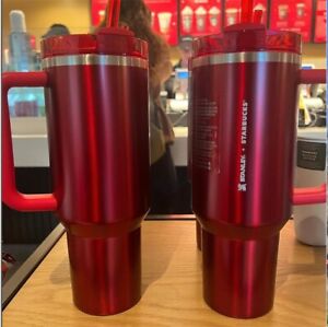 ?New Limited Starbucks x Stanley Cup Holiday 2023 Collab (40 oz) Red Tumbler ? - Sold on eBay November 30th, 2023 for $160.00 (13 bids) 