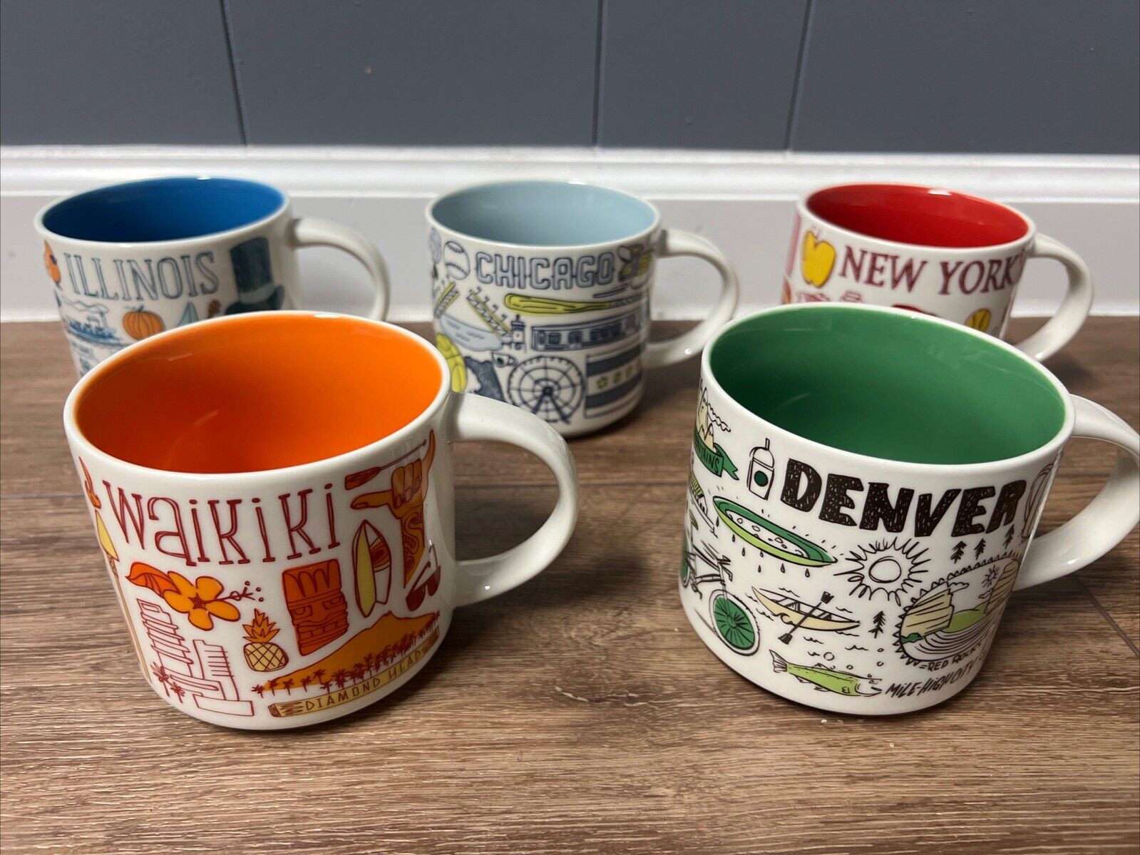 Lot Of 5 “Been There” Series Starbucks Mugs Waikiki Denver Chicago New York - Sold on eBay February 8th, 2025 for $99.99