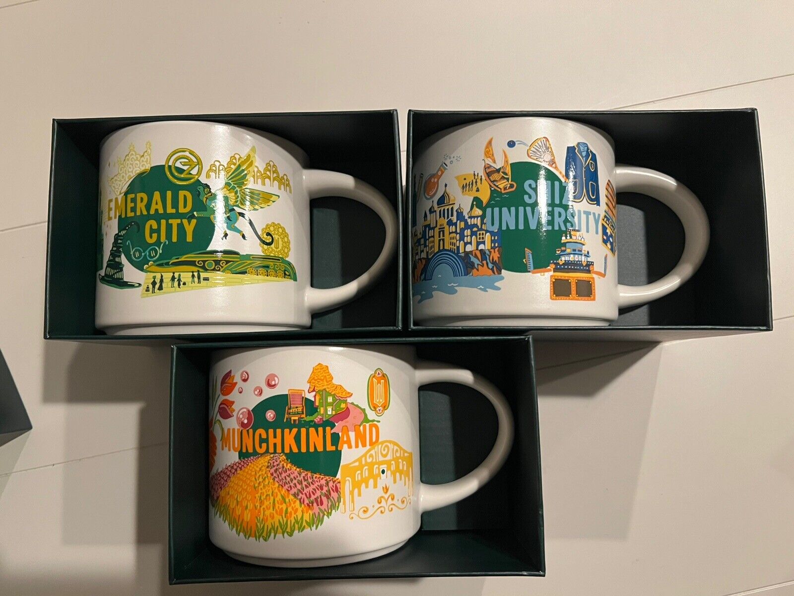 Universal Studios Starbucks 2024 Wicked Discovery Series Set of 3 Mugs. - Sold on eBay December 4th, 2024 for $175.00