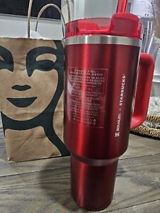 ?NEW LIMITED Starbucks x Stanley Cup Holiday 2023 Collab (40 oz) Red Tumbler ? - Sold on eBay November 19th, 2023 for $167.50 (26 bids) 
