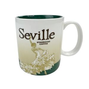 Starbucks 2009 Collector Series SEVILLE Spain 16 oz Coffee Mug Very Rare - Typo - Sold on eBay February 22nd, 2024 for $299.95