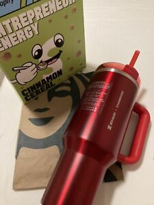 NEW LIMITED Starbucks x Stanley Holiday 2023 Collab (40 oz) Red Tumbler Mug - Sold on eBay November 10th, 2023 for $150.00