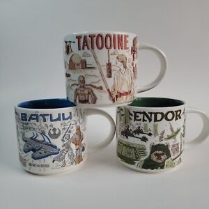 Starbucks Star Wars Mugs Set-Tatooine Endor Batuu Been There Series Lot - Sold on eBay October 25th, 2023 for $210.00