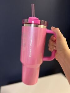 2024 Starbucks x Stanley Cup Holiday Tumbler 40 oz Pink - Sold on eBay January 6th, 2024 for $249.00