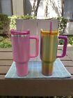 2 Starbucks x Stanley Collab 40 oz Tumbler 1 Gradient Gold and 1 Winter Pink - Sold on eBay September 12th, 2024 for $120.00