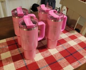 SET OF 4!!  STANLEY x STARBUCKS EXCLUSIVE TUMBLER 40OZ PINK NEW 2024 - Sold on eBay January 6th, 2024 for $1,450.00