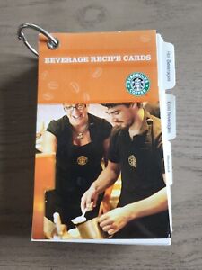 RARE 2010 Starbucks Beverage Recipe Cards  MINT Condition Collectible