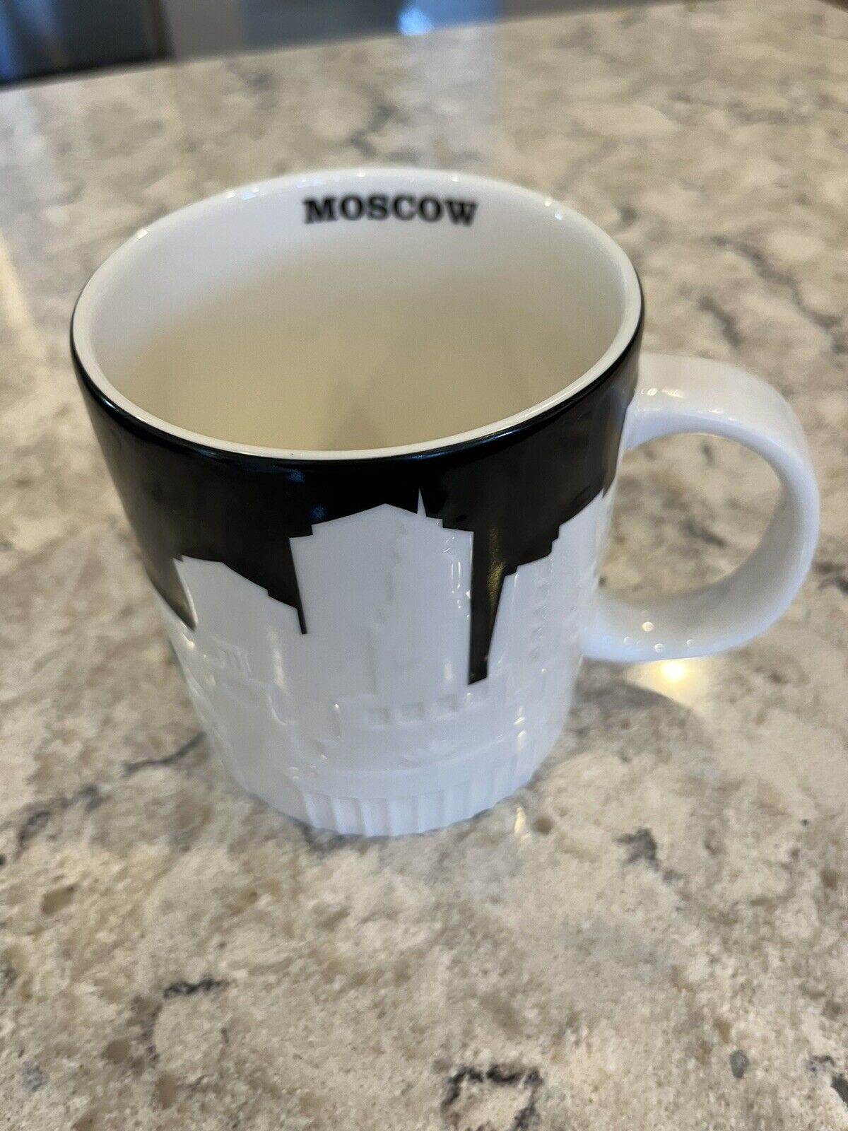 STARBUCKS MOSCOW RUSSIA COLLECTOR MUG 2013 CITY RELIEF SERIES B&W - Sold on eBay February 6th, 2025 for $150.00