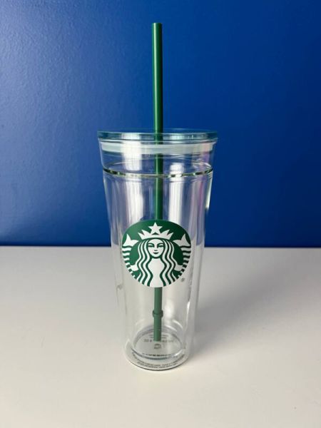 STARBUCKS 2016 DOUBLE WALLED GLASS TUMBLER 20 FL OZ - NEW - RARE - Sold on eBay October 13th, 2024 for $100.00