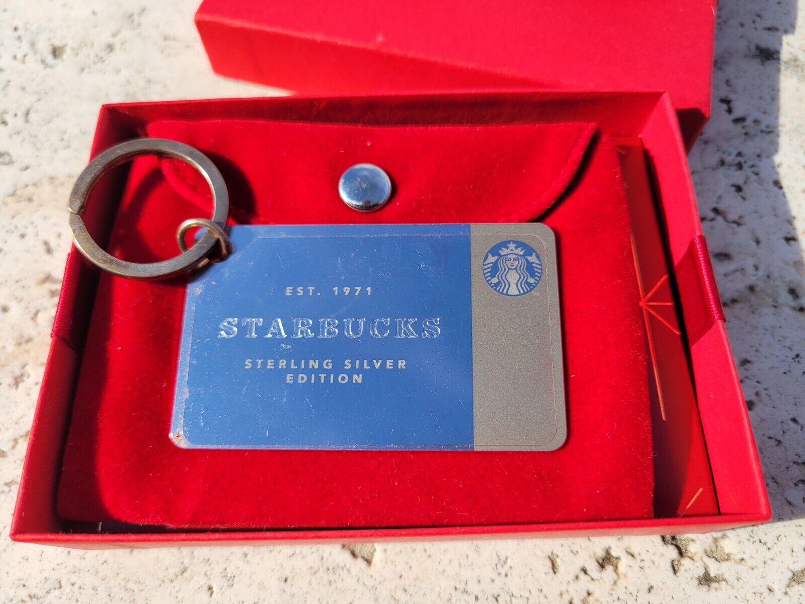 RARE: Starbucks .925 Sterling Silver Limited Edition Gift Card Keychain $0- NEW - Sold on eBay December 8th, 2024 for $249.99