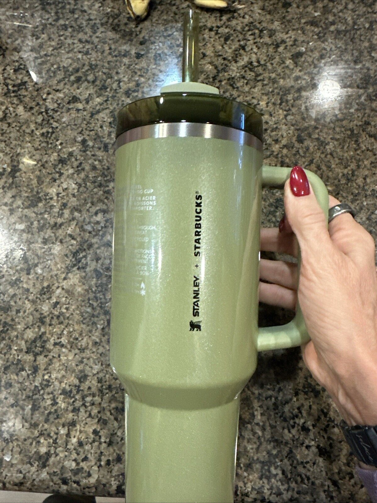 Starbucks x Stanley Olive Green 40 oz Quencher Tumbler - Sold on eBay February 15th, 2025 for $89.00