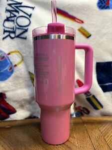 New Stanley x Starbucks Exclusive Pink 40oz Tumbler - Sold on eBay January 8th, 2024 for $260.00 (13 bids) 