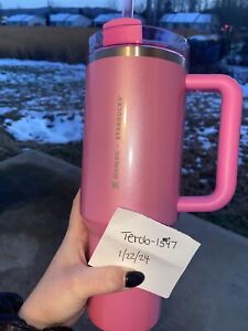 Stanley x Starbucks Winter Pink 40oz Tumbler (2024 Target Exclusive) New In Hand