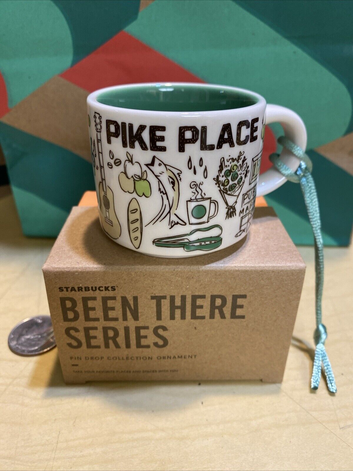 NEW 2oz Starbucks Ornament Pike Place Been There Series BTS. HTF w/original box - Sold on eBay December 29th, 2024 for $87.77