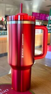 Starbucks Christmas Holiday 2023 Stanley X 40 oz. Red Cup Tumbler Mug IN HAND