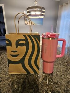 Stanley x Starbucks Exclusive 2024 Pink 40oz Tumbler NEW Release! - Sold on eBay January 5th, 2024 for $235.00 (23 bids) 