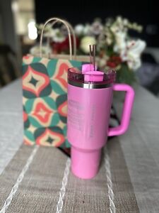 ? IN HAND ? 2024 Starbucks x Stanley Cup Holiday Tumbler 40 oz Pink - Sold on eBay January 17th, 2024 for $299.99 (1 bids) 