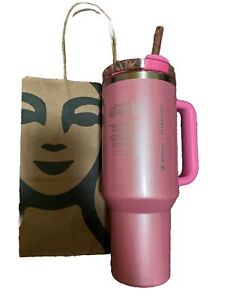 Stanley x Starbucks Winter Pink 40oz Tumbler 2024 Target Exclusive Read Desc. - Sold on eBay January 24th, 2024 for $212.50 (46 bids) 