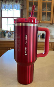 Very Limited 2023 Starbucks X Stanley 40oz Holiday Tumbler Cup New Unused RED - Sold on eBay December 15th, 2023 for $200.00 (20 bids) 