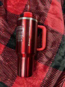 ?NEW LIMITED Starbucks x Stanley Cup Holiday 2023 Collab (40 oz) Red Tumbler ? - Sold on eBay December 11th, 2023 for $221.50 (18 bids) 