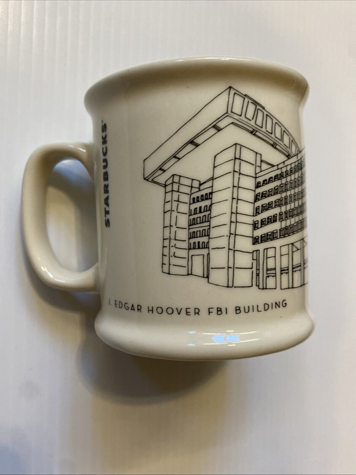 RARE FBI Starbucks Coffee Mug J. Edgar Hoover Building 14 Oz Made in USA 2015 - Sold on eBay January 15th, 2025 for $88.00