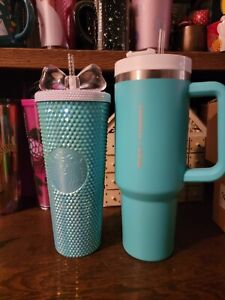 New HTF hot STARBUCKS Korea Tiffany Blue Tumbler