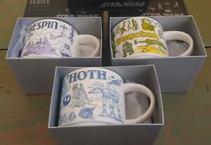 2020 Starbucks Been There Star Wars Coffee Mugs | Hoth Bespin Dagobah Set | New - Sold on eBay October 7th, 2023 for $550.00