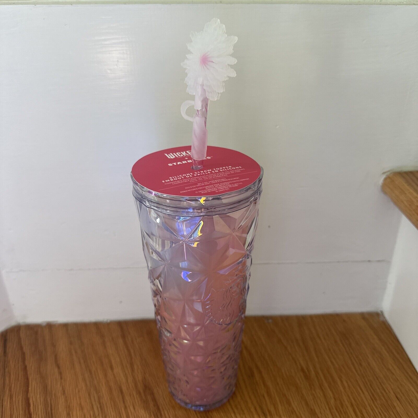 Wicked x Starbucks - Glinda’s Collection Prism Cold Cup with Wand Straw Topper - Sold on eBay December 1st, 2024 for $85.00