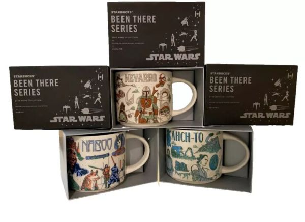 Starbucks Star Wars Been There Mug Set 3 Nevarro Naboo Ahch-To NIB Disney May 4 - Sold on eBay October 12th, 2024 for $119.00