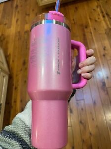 stanley x starbucks tumbler Pink 40 oz - Sold on eBay January 10th, 2024 for $208.50 (49 bids) 