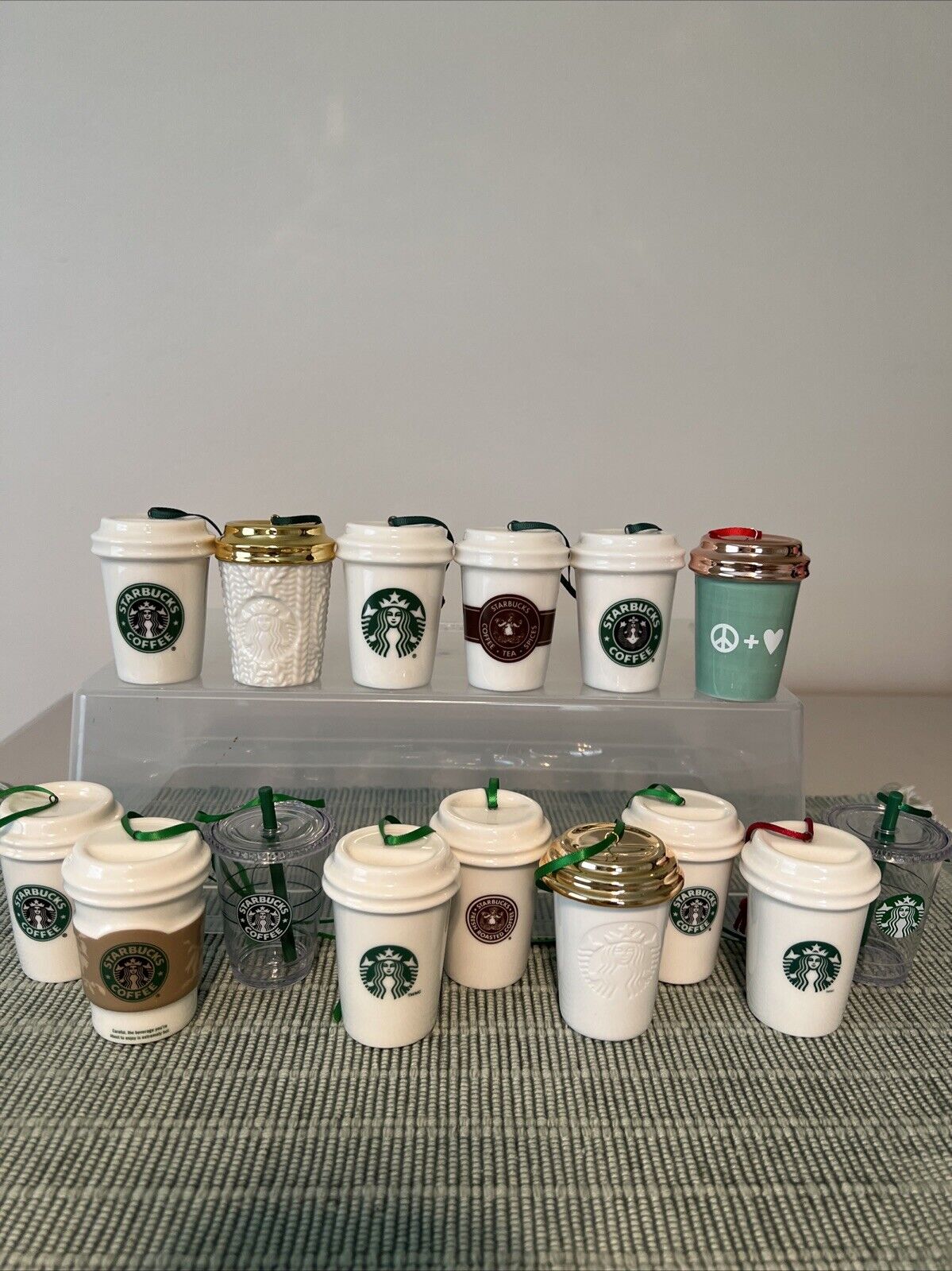 Starbucks Ornaments - Set Of 15 - Sold on eBay December 31st, 2024 for $75.00 (1 bids) 