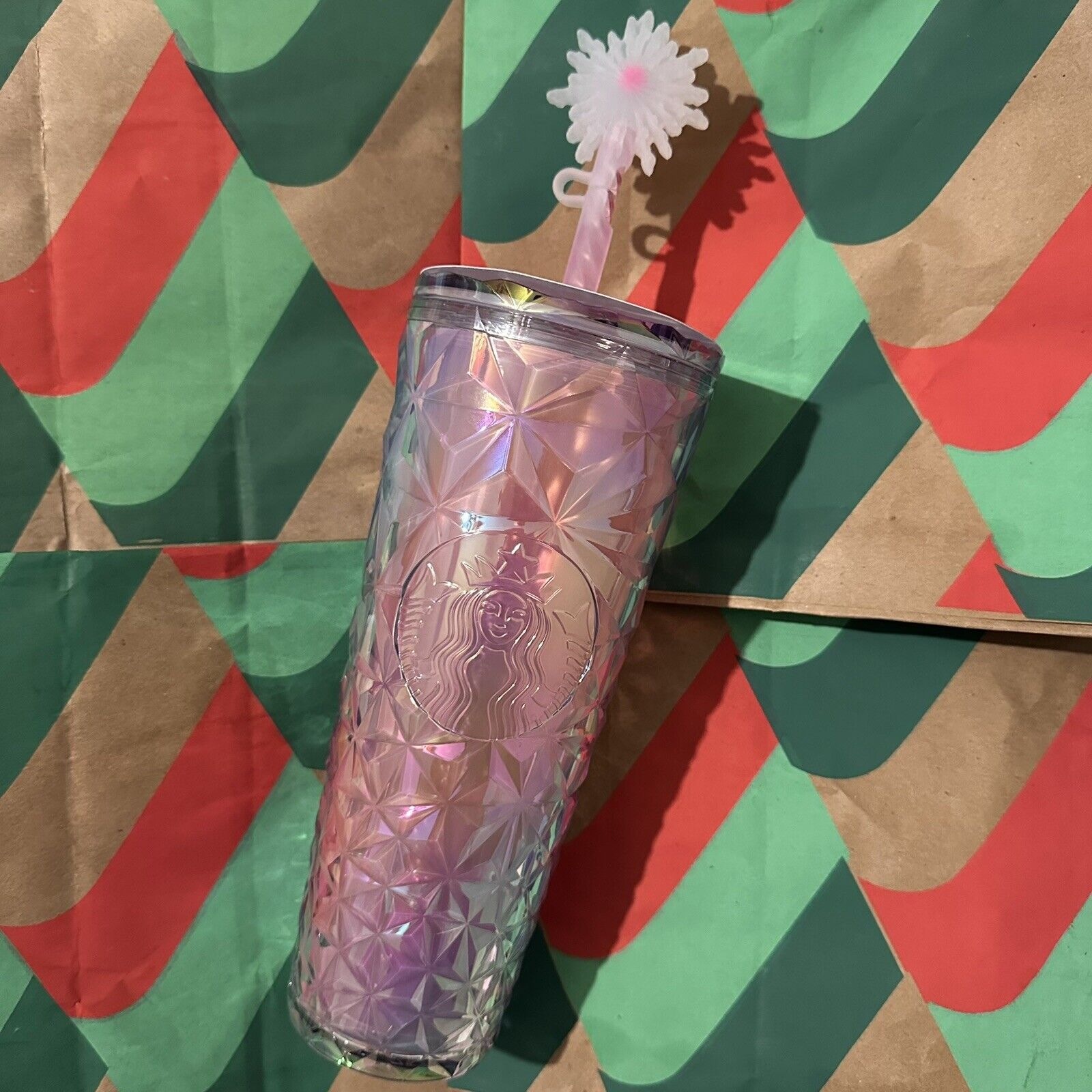 Starbucks X Wicked Glinda Upland Tumbler With Straw Prism Cup 24oz NEW! - Sold on eBay December 19th, 2024 for $114.95