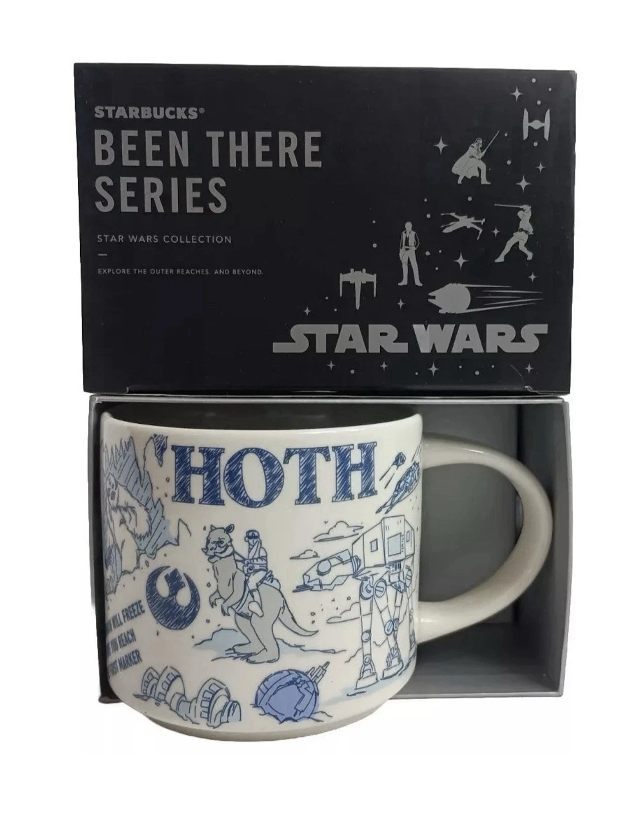 Disney Star Wars Starbucks Been There Series 2020 Hoth Mug 14 Oz. NEW IN BOX - Sold on eBay May 9th, 2025 for $94.00 (21 bids)