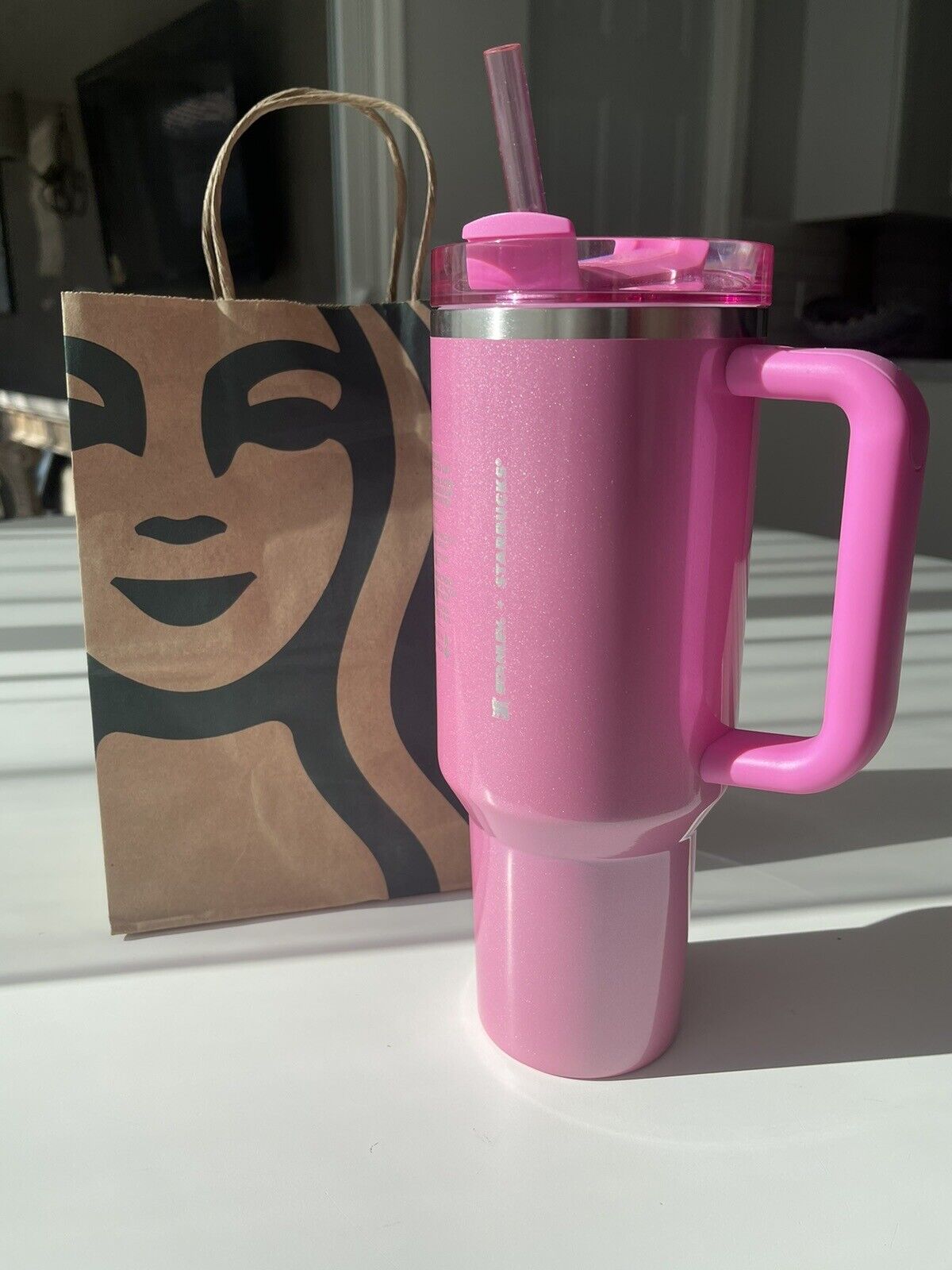 Stanley x Starbucks Winter Pink 40oz Tumbler (2024 Target Exclusive) New In Hand - Sold on eBay May 26th, 2024 for $249.99