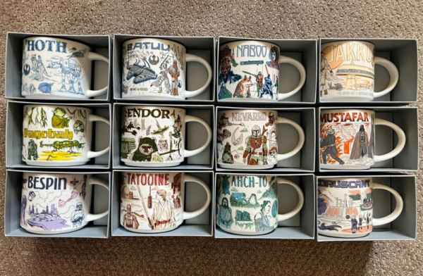 Starbucks STAR WARS Been There Series Mug Set (12) 2020 2021 2022 2023 Full Set. - Sold on eBay October 28th, 2024 for $699.00