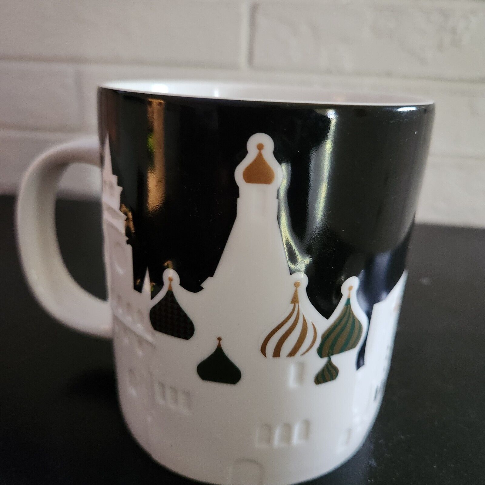 RARE STARBUCKS MOSCOW RUSSIA COLLECTOR MUG 2013 CITY RELIEF SERIES B&W Excellent - Sold on eBay March 13th, 2025 for $100.00