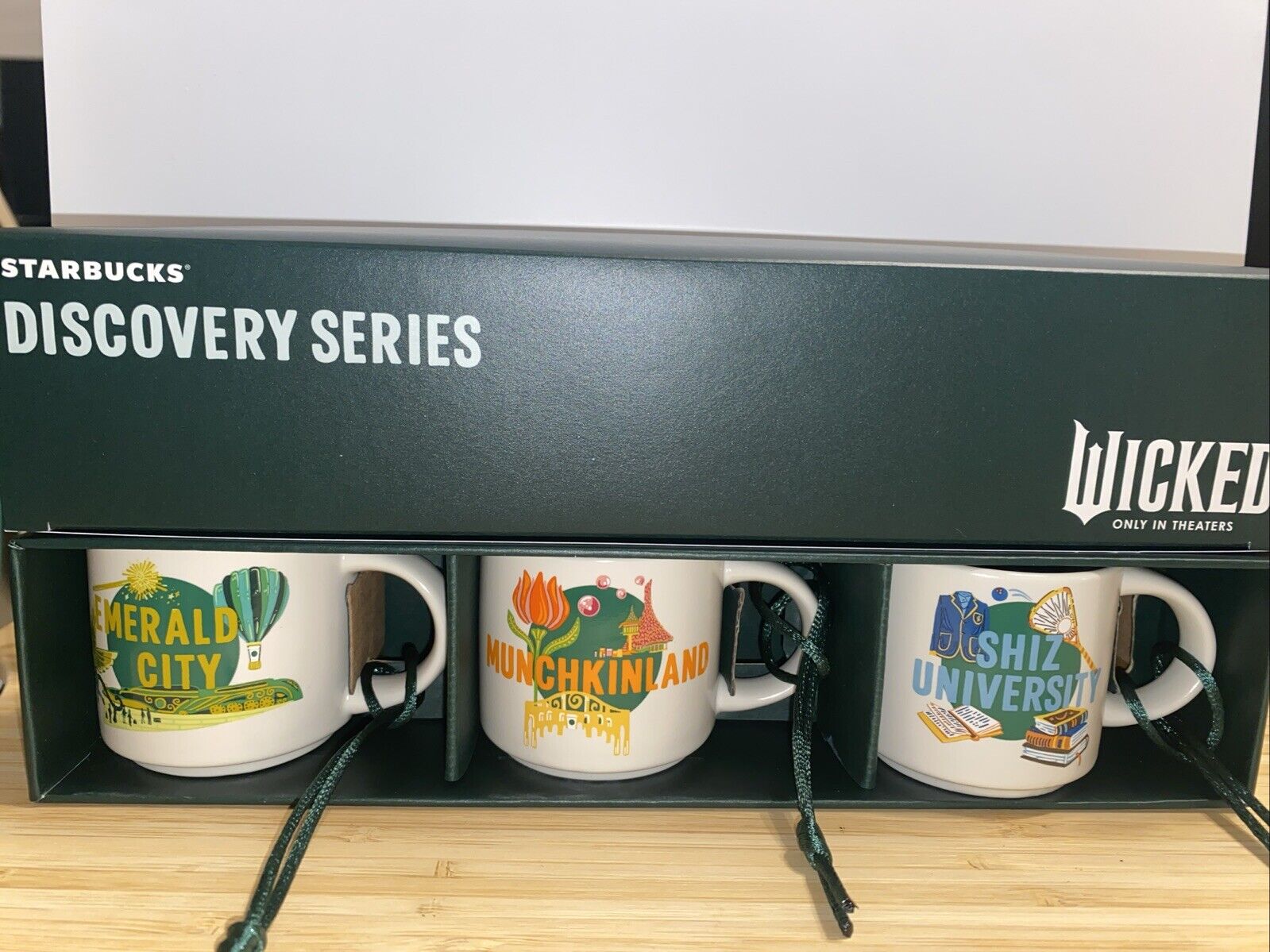 Wicked Starbucks Discovery Series Mini Mug Ornament 3 Set Universal Studios 2oz - Sold on eBay February 2nd, 2025 for $99.99