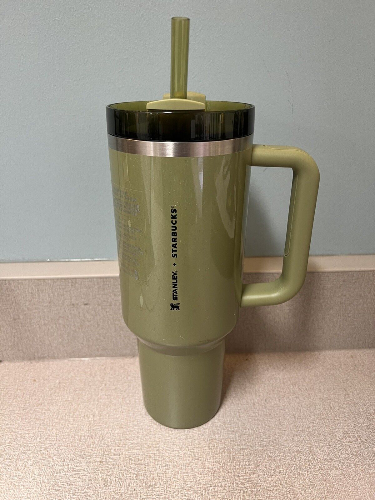 Stanley x Starbucks Fall 2024 Olive Green Vacuum Seal Quencher Tumbler - Sold on eBay December 25th, 2024 for $89.99