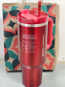 Brand New Starbucks + Stanley Holiday 2023 Collab (40 oz) Red Tumbler Mug - Sold on eBay November 11th, 2023 for $140.50 (47 bids) 