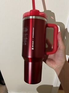 Starbucks + Stanley Holiday 2023 Collab (40 oz) Red Tumbler Mug IN HAND NEW - Sold on eBay November 3rd, 2023 for $165.00